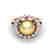 0.83 Ct Micro Pave VS/SI Diamond & Golden Pearl Halo