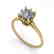 1.0 CTW VS/SI Princess Diamond Solitaire Ring 14K - 2