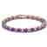 12 CTW Amethyst & VS/SI Diamond Eternity Bracelet 10K - 2