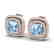 4.05 CTW Sky Blue Topaz & Micro VS/SI Diamond Halo