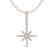 0.38 CTW Micro Pave VS/SI Diamond Necklace 14K Rose