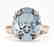 9 CTW Sky Blue Topaz Designer Solitaire Engagement Ring