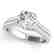 2.11 CTW Certified VS/SI Diamond Pave Ring 14K White - 2