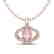 1.75 CTW Morganite & Micro Pave VS/SI Diamond Necklace
