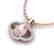 1.75 CTW Morganite & Micro Pave VS/SI Diamond Necklace - 2