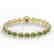 17.25 CTW Green Tourmaline & VS/SI Diamond Tennis Micro - 2