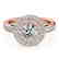 0.85 CTW Certified VS/SI Diamond Solitaire Halo Ring