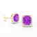 6 CTW Amethyst & Micro Pave VS/SI Diamond Halo - 2