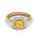 1.16 CTW Citrine & Micro VS/SI Diamond Ring Solitaire