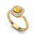 1.16 CTW Citrine & Micro VS/SI Diamond Ring Solitaire - 2