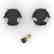 3.0 CTW Black Certified Diamond Stud Art Deco Earrings - 2
