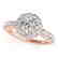 1.75 CTW Certified VS/SI Diamond Solitaire Halo Ring