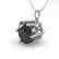 2 CTW Black Certified Diamond Art Deco Necklace 14K