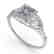0.50 CTW VS/SI Princess Diamond Solitaire Ring Art Deco - 2