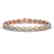 8.28 CTW Opal & Diamond Halo Bracelet 10K Rose Gold