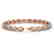 8.28 CTW Opal & Diamond Halo Bracelet 10K Rose Gold - 2