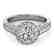 2.56 CTW Certified VS/SI Diamond Solitaire Halo Ring