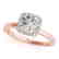0.65 CTW Certified VS/SI Diamond Solitaire Halo Ring