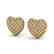 1.50 Designer CTW Micro Pave VS/SI Diamond Heart
