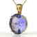 9 CTW Tanzanite Designer Solitaire Necklace 18K Yellow
