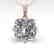 1 CTW VS/SI Cushion Diamond Solitaire Necklace 14K Rose - 2