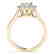 1.5 CTW Certified VS/SI Princess Diamond Solitaire Halo - 2