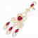 11 CTW Ruby & Micro Pave VS/SI Diamond Earrings 14K