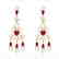 11 CTW Ruby & Micro Pave VS/SI Diamond Earrings 14K - 2