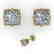 1.0 CTW VS/SI Princess Diamond Stud Solitaire Earrings - 2