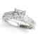 0.5 CTW Certified VS/SI Princess Diamond Ring 14K White