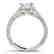 0.5 CTW Certified VS/SI Princess Diamond Ring 14K White - 2