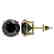 4.19 CTW Fancy Black VS Diamond Solitaire Stud Earrings - 2