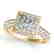 2.1 CTW Certified VS/SI Princess Diamond Solitaire Halo - 2