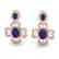 9.26 CTW Tanzanite & Micro Pave VS/SI Diamond Earrings