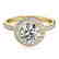 1.08 CTW Certified VS/SI Diamond Solitaire Halo Ring