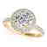 1.08 CTW Certified VS/SI Diamond Solitaire Halo Ring - 2