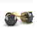 2.0 CTW Black Certified Diamond Stud Art Deco Earrings