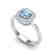 1.16 CTW Sky Blue Topaz & Micro VS/SI Diamond Ring - 2