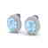 8 CTW Aquamarine & Micro Pave VS/SI Diamond Earrings