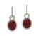 8 CTW Garnet & Micro Pave Solitaire Halo VS/SI Diamond