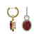 8 CTW Garnet & Micro Pave Solitaire Halo VS/SI Diamond - 2
