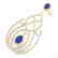6.40 CTW Sapphire & Micro Pave VS/SI Diamond Earrings
