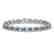 10.76 CTW London Topaz & Diamond Halo Bracelet 10K