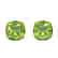 12 CTW Cushion Cut Peridot Designer Solitaire Stud