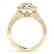 1.4 CTW Certified VS/SI Diamond Solitaire Halo Ring 14K - 2