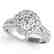 2.51 CTW Certified VS/SI Diamond Solitaire Halo Ring