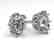 1.0 CTW VS/SI Oval Cut Diamond Stud Solitaire Earrings
