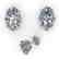 1.0 CTW VS/SI Oval Cut Diamond Stud Solitaire Earrings - 2