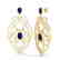 7 CTW Sapphire & Micro VS/SI Diamond Heart Earrings - 2