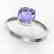 2 CTW Cushion Cut Tanzanite Designer Engagement Ring - 2